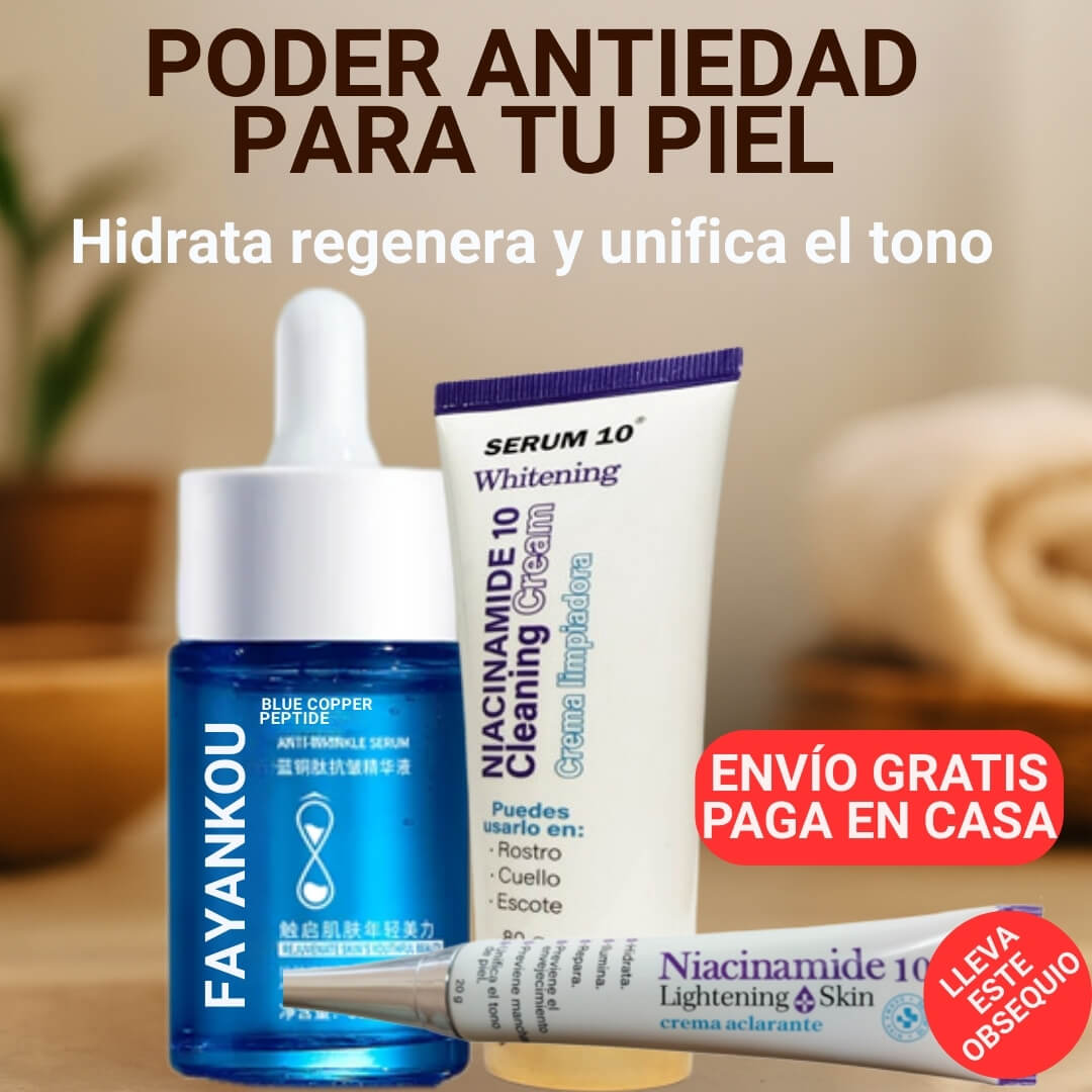 COMBO ANTIENVEJECIMIENTO Y ACNÉ + OBSEQUIO.