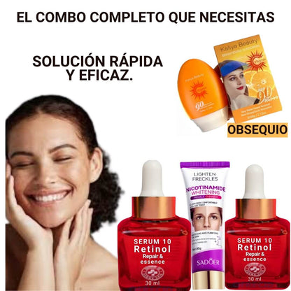 SERUM 10®️ LLEVA 2 RETINOL 1 JABÓN, MAS OBSEQUIO😍