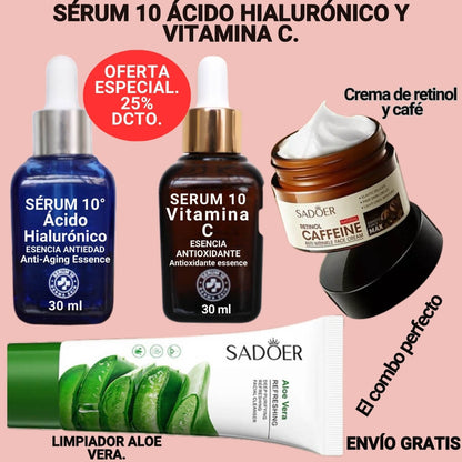 COMBO SERUM 1O®️ "CUIDA TU PIEL DE DIA Y NOCHE"