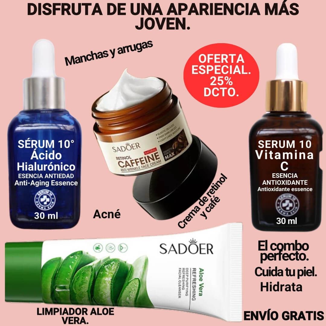 COMBO SERUM 1O®️ "CUIDA TU PIEL DE DIA Y NOCHE"