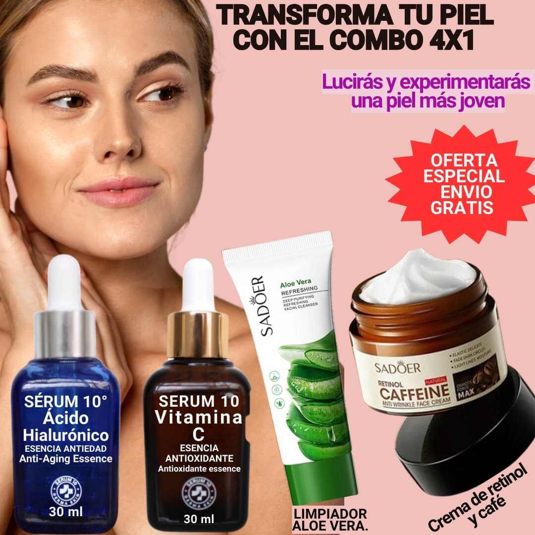 COMBO SERUM 1O®️ "CUIDA TU PIEL DE DIA Y NOCHE"