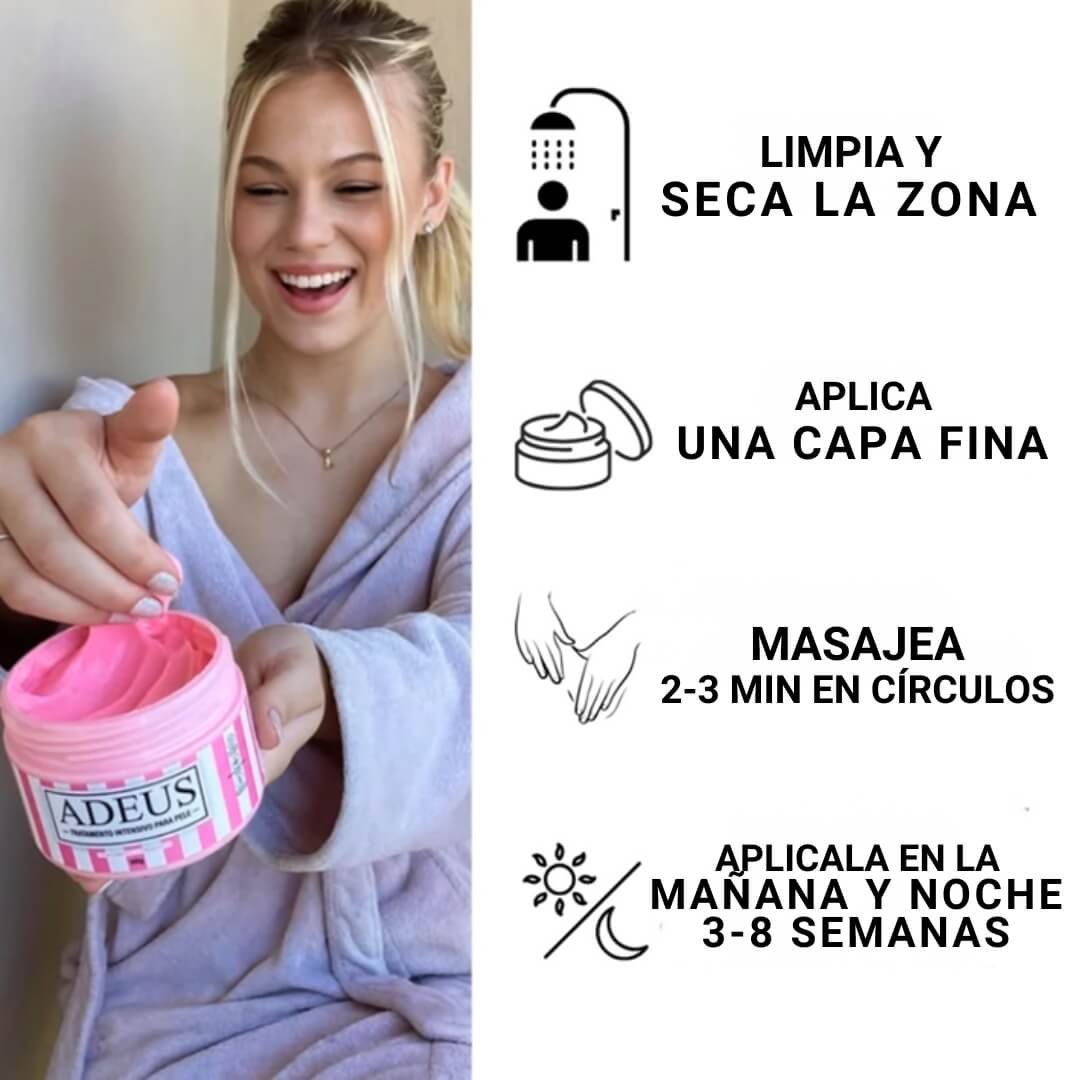 CREMA ADEUS® ORIGINAL. COMBATE ESTRIAS, FLACIDEZ Y CELULITIS YA.