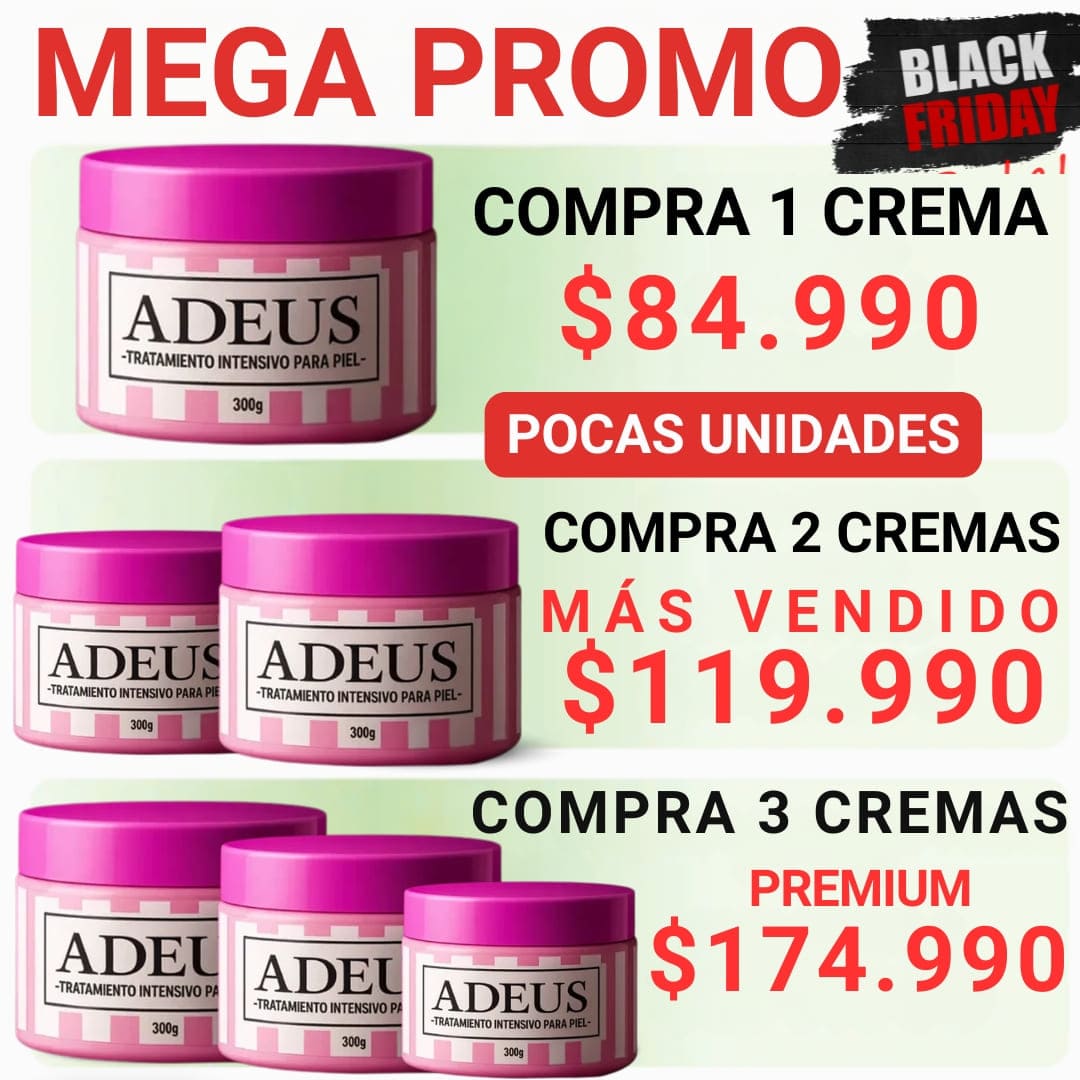 CREMA ADEUS® ORIGINAL. COMBATE ESTRIAS, FLACIDEZ Y CELULITIS YA.