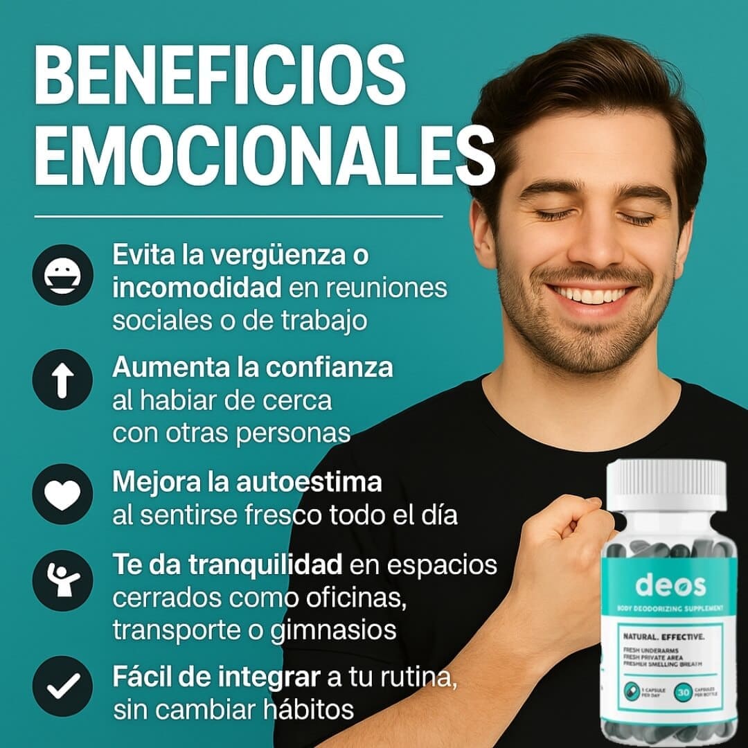DEOS®️: ELIMINA EL MAL OLOR EN AXILAS, PIES, ALIENTO Y ZONA INTIMA. + COLÁGENO HIDROLIZADO GRATIS.