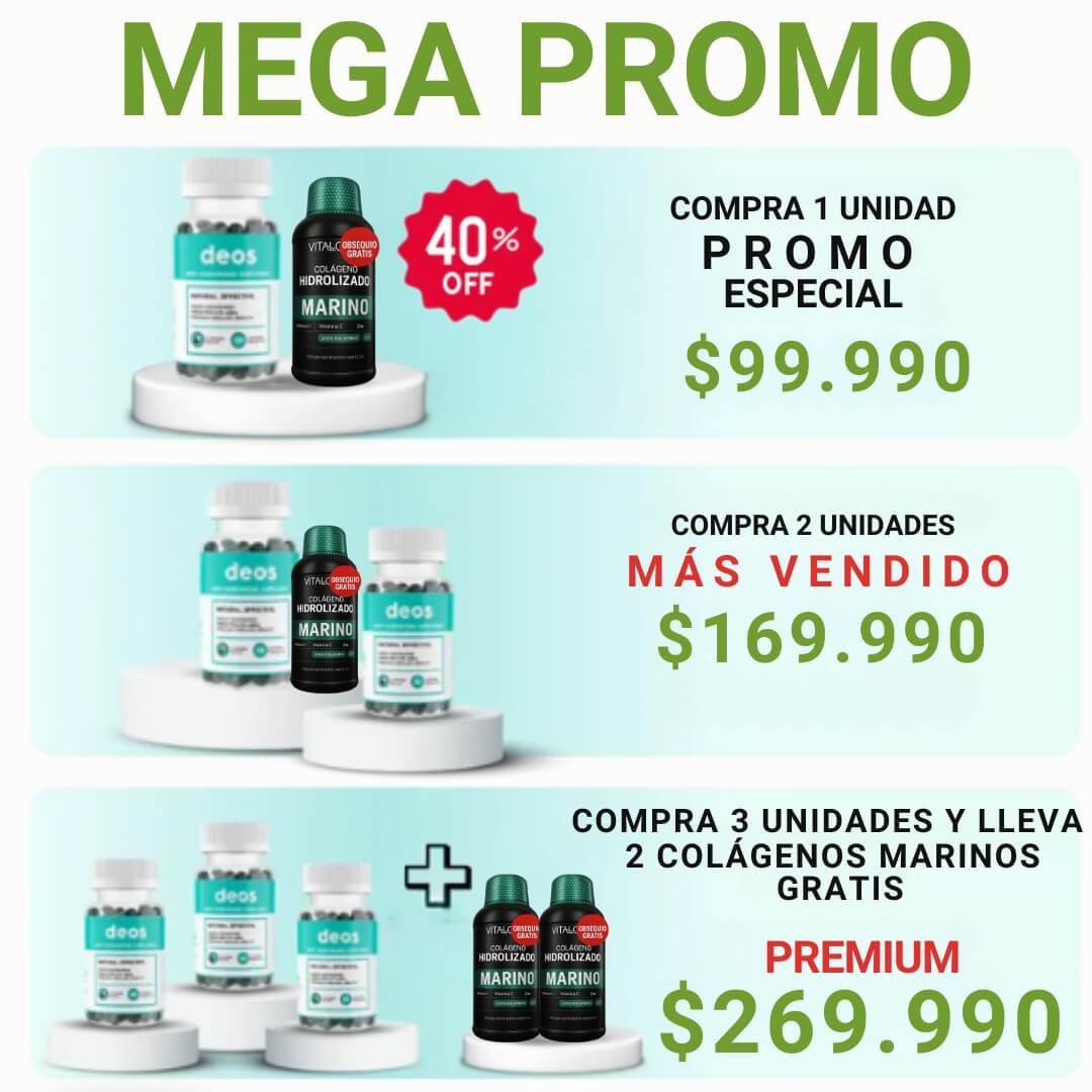 DEOS®️: ELIMINA EL MAL OLOR EN AXILAS, PIES, ALIENTO Y ZONA INTIMA. + COLÁGENO HIDROLIZADO GRATIS.