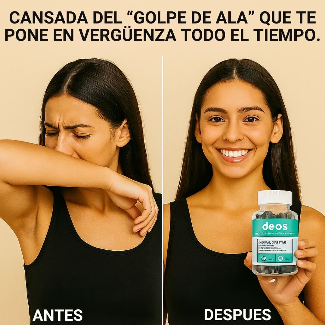 DEOS®️: ELIMINA EL MAL OLOR EN AXILAS, PIES, ALIENTO Y ZONA INTIMA. + COLÁGENO HIDROLIZADO GRATIS.