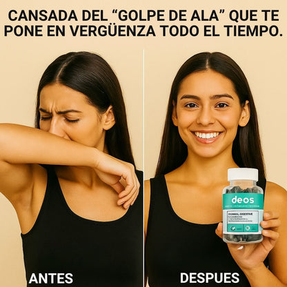 DEOS®️: ELIMINA EL MAL OLOR EN AXILAS, PIES, ALIENTO Y ZONA INTIMA. + COLÁGENO HIDROLIZADO GRATIS.