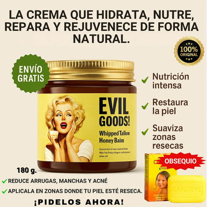 EVIL GOODS + JABON CAROTONE®️ EL COMBO QUE RENUEVA TU PIEL EN NAVIDAD.