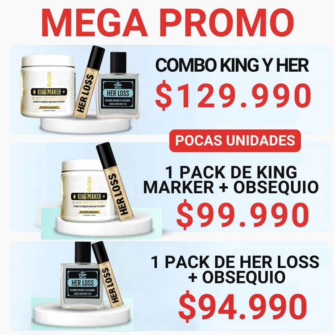 KING MARKER Y HER LOSS® + OBSEQUIO. POTENCIA Y FRESCURA TODO EL DIA.