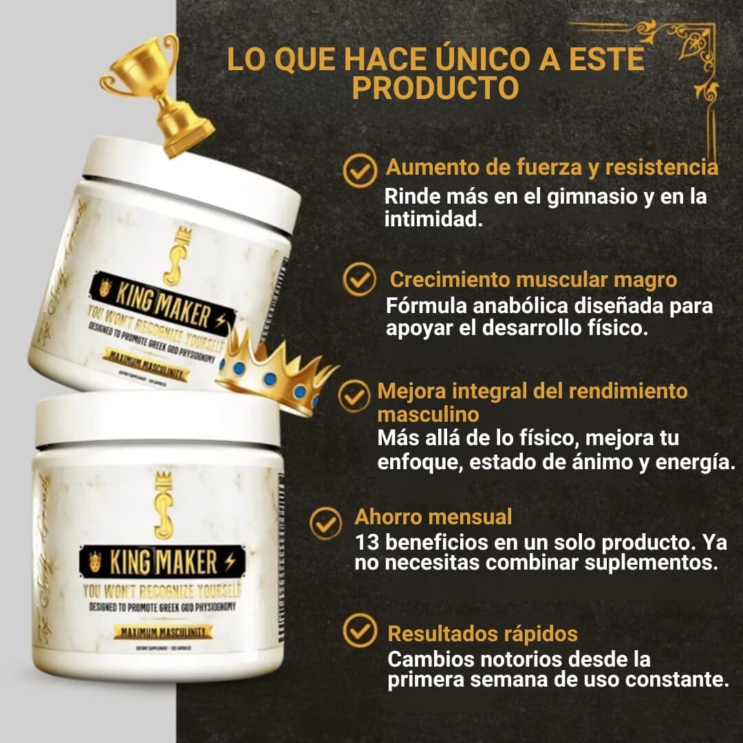 KING MARKER Y HER LOSS® + OBSEQUIO. POTENCIA Y FRESCURA TODO EL DIA.
