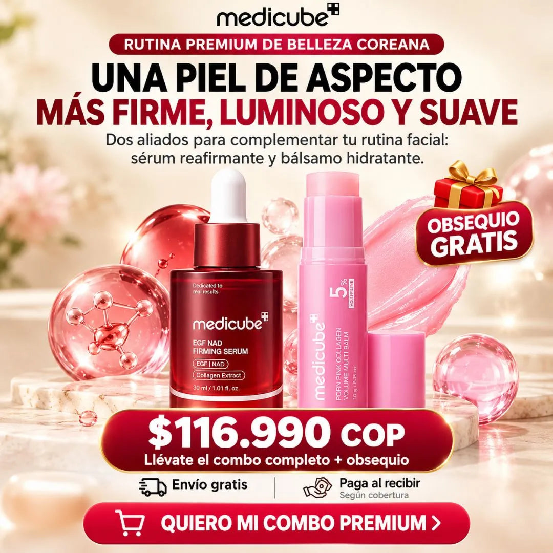 COMBO MEDICUBE: SÉRUM NAD Y COLLAGEN BALSAMO TU RUTINA IDEAL