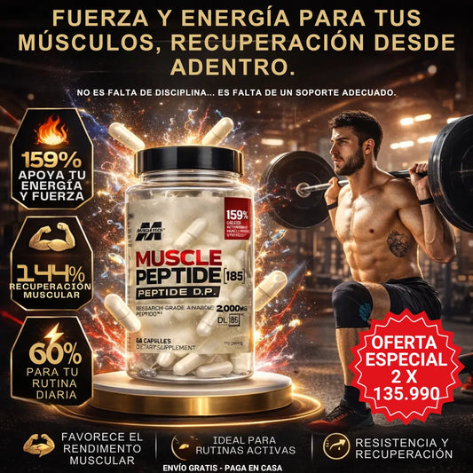 "FORMULA DE SOPORTE MUSCULAR, ENERGIA, FUERZA Y BIENESTAR"