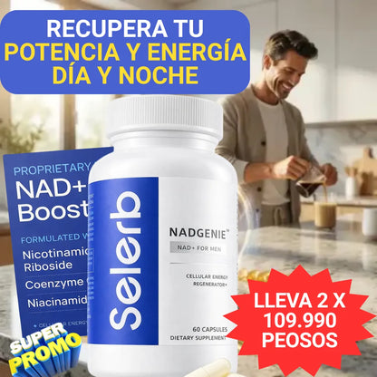 NAD+ SELERB BOOSTER®| APOYA TU VITALIDAD DIA Y NOCHE.