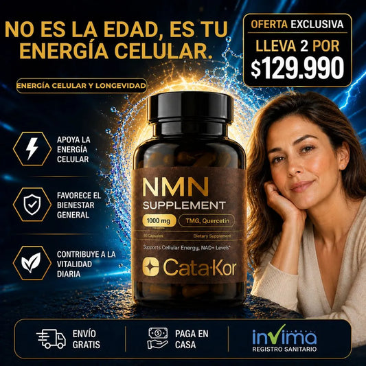 APOYA TU ENERGIA, VITALIDAD Y LONGEVIDAD CON NMN CATA-KOR
