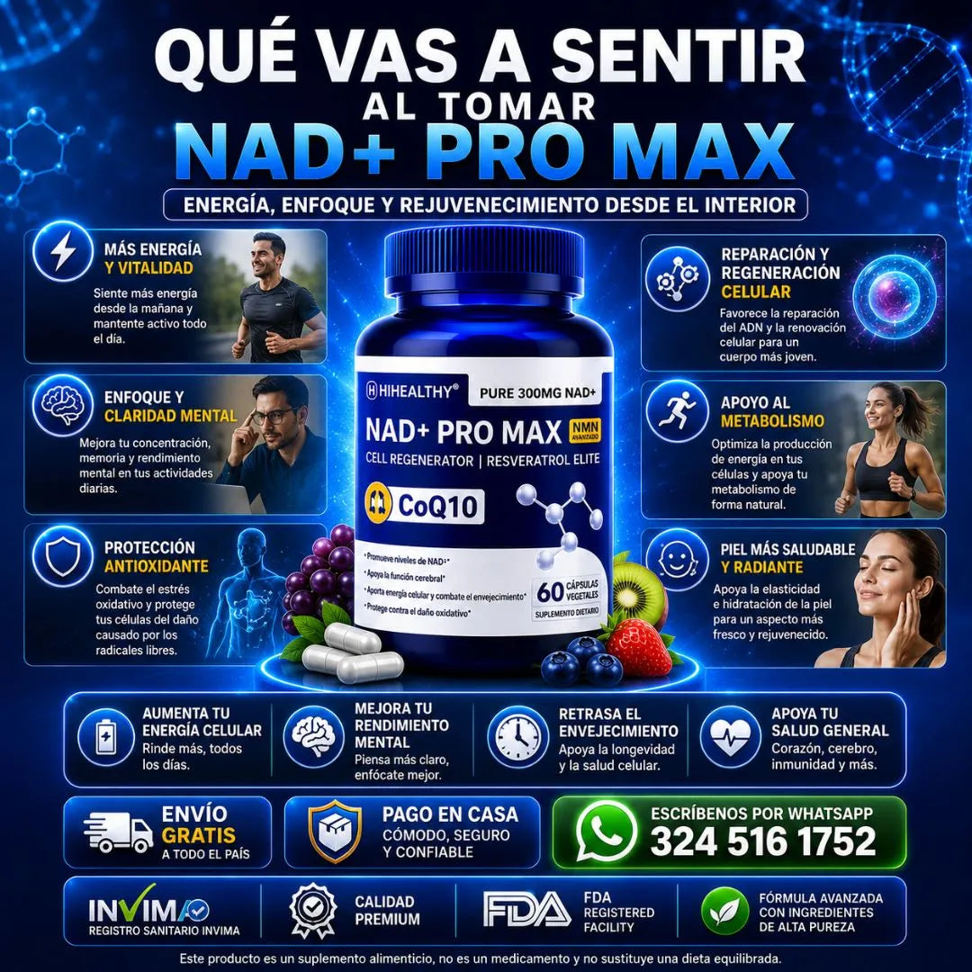 NO ES LA EDAD, ES CÓMO CUIDAS TU ENERGÍA CELULAR.