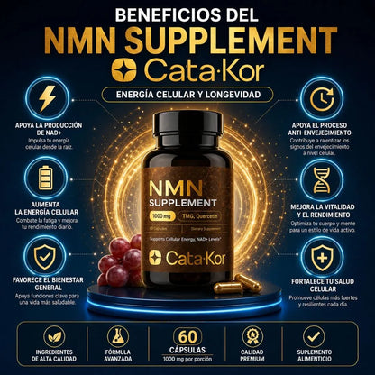 RECUPERA TU ENERGIA, VITALIDAD Y VERTE JOVEN CON NMN CATA-KOR