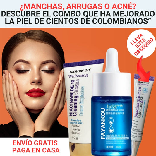 COMBO ANTIENVEJECIMIENTO Y ACNÉ + OBSEQUIO.