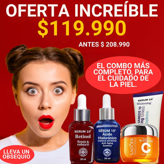 ¿HARTA DE MANCHAS, ARRUGAS O ACNÉ? ® LLEGÓ LA SOLUCIÓN. + OBSEQUIO.