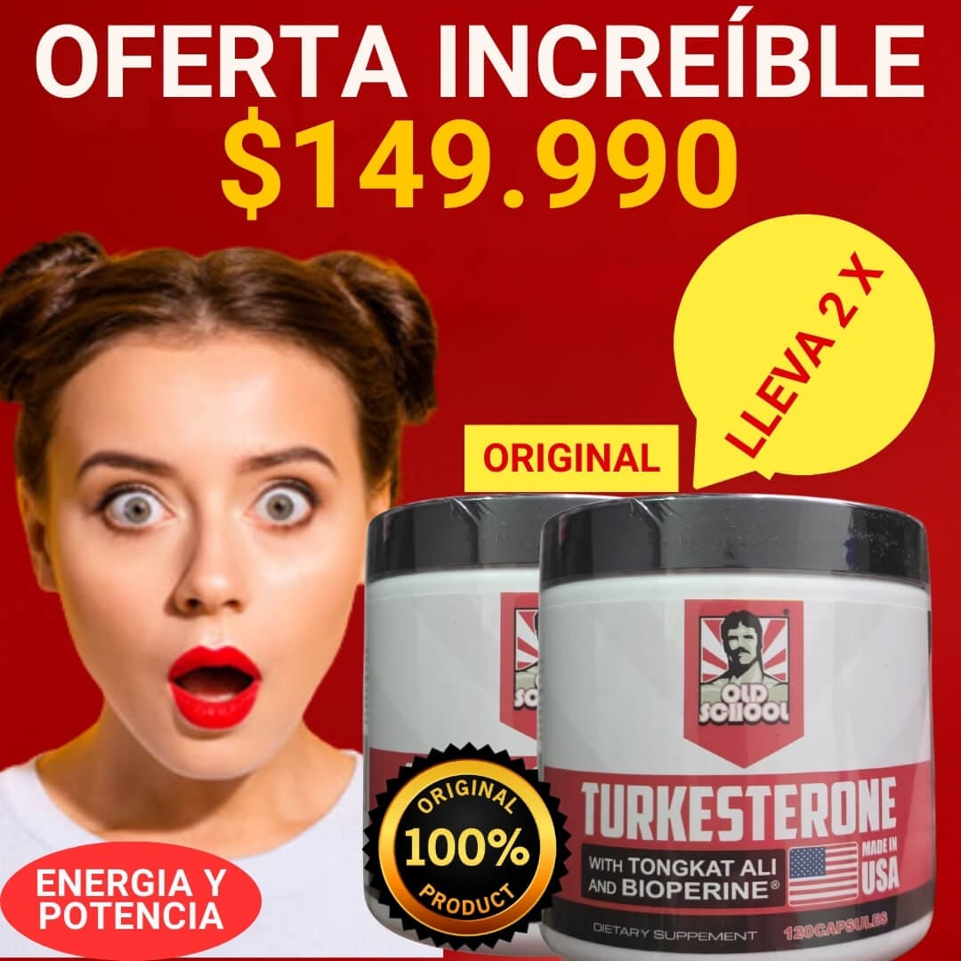 RECUPERA TU POTENCIA EN EL GYM Y EN LA CAMA CON TURKESTERONE.®