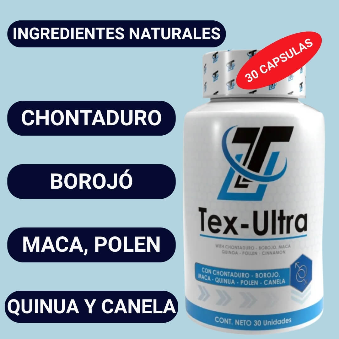 TEX-ULTRA®. SE UN TORO EN LA CAMA Y EN EL GYM + POTENCIA + ENERGIA.