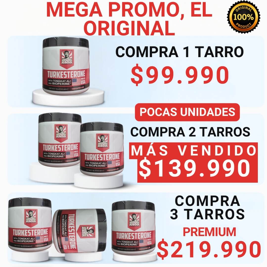 RECUPERA TU POTENCIA EN EL GYM Y EN LA CAMA CON TURKESTERONE EL ORIGINAL.®