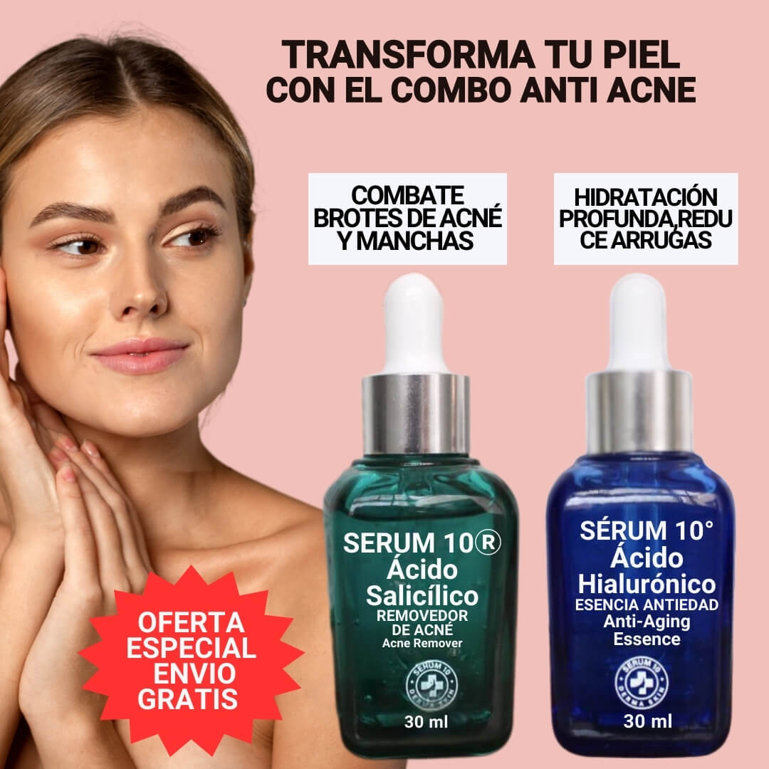 SERUM10® COMBO ANTI ACNÉ + OBSEQUIO.