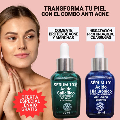 SERUM10® COMBO ANTI ACNÉ + OBSEQUIO.