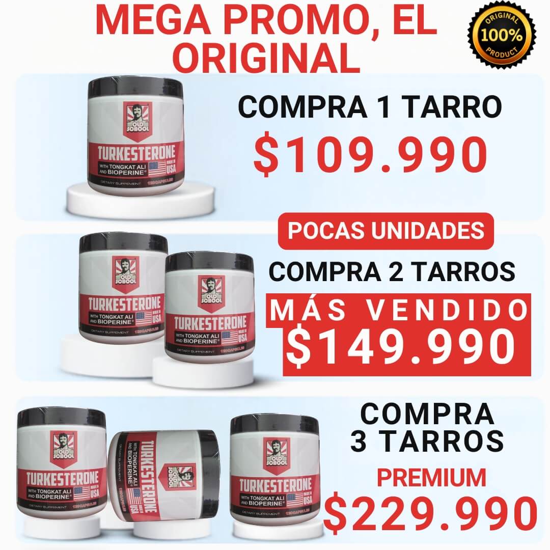 RECUPERA TU POTENCIA EN EL GYM Y EN LA CAMA CON TURKESTERONE.®